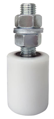 50mm কালো স্লাইডিং রোলিং গেট গাইড রোলার 3&quot; 6&quot; পিভিসি প্লাস্টিক নাইলন বিয়ারিং