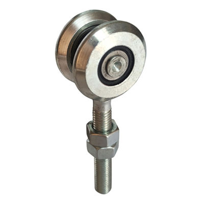 2 চাকার M12 100mm স্লাইডিং হ্যাঙ্গিং গ্যারেজ ডোর রোলার পুলি ট্র্যাক হুইল