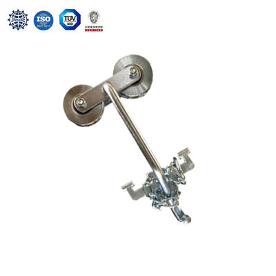 কলা খামারের জন্য চেইন সহ ISO9001 গ্যালভানাইজড কলা ক্যাবলওয়ে রোলার ট্রলি পুলি