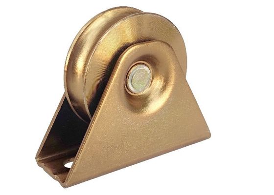 98mm 4'' হেভি ডিউটি ​​ড্রাইভওয়ে গেট হুইলস ভি গ্রুভ আয়রন গ্যালভানাইজড