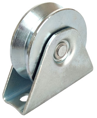 98mm 4'' হেভি ডিউটি ​​ড্রাইভওয়ে গেট হুইলস ভি গ্রুভ আয়রন গ্যালভানাইজড