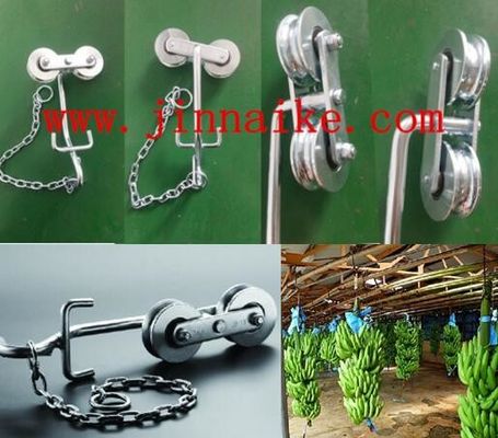 আয়রন কলা ক্যাবলওয়ে রোলার জিঙ্ক সিলভার কলা ফার্ম ট্রলি রোলার পুলি