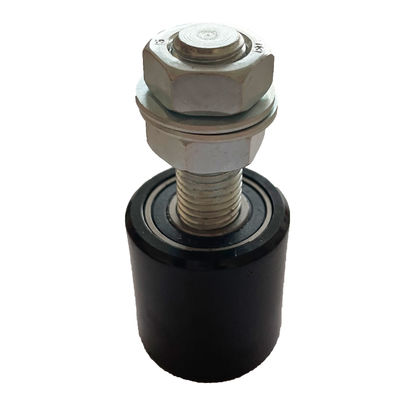 50mm কালো স্লাইডিং রোলিং গেট গাইড রোলার 3&quot; 6&quot; পিভিসি প্লাস্টিক নাইলন বিয়ারিং