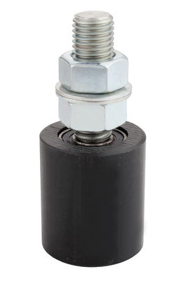 50mm কালো স্লাইডিং রোলিং গেট গাইড রোলার 3&quot; 6&quot; পিভিসি প্লাস্টিক নাইলন বিয়ারিং