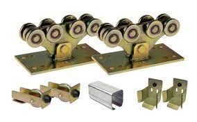 8 চাকা 5 চাকার Cantilever দরজা হার্ডওয়্যার বহিরঙ্গন রূপালী সোনার কিট
