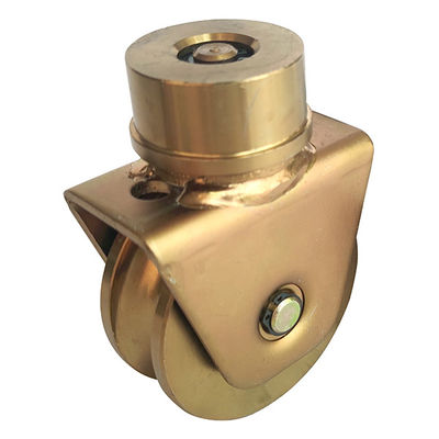 360 ডিগ্রি সুইভেল স্লাইডিং গেট চাকা 80mm 3.15&quot; ইউ গ্রুভ গেট চাকা গোলাকার জিঙ্ক প্লেটেড