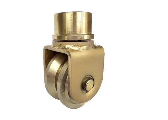 76.2mm 3&quot; স্লাইড গেট হুইল ইউ গ্রুভ 360 ডিগ্রী রোটেটিং ইউনিভার্সাল বিয়ারিং সহ