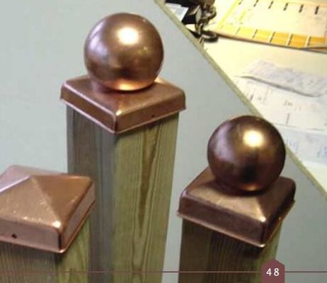 2 ইঞ্চি 2.5&quot; 3 1/2&quot; লোহার পিরামিড বেড়া পোস্ট ক্যাপ 6x6 7x7 4x4 5x5 8 X 8 গর্ত সহ