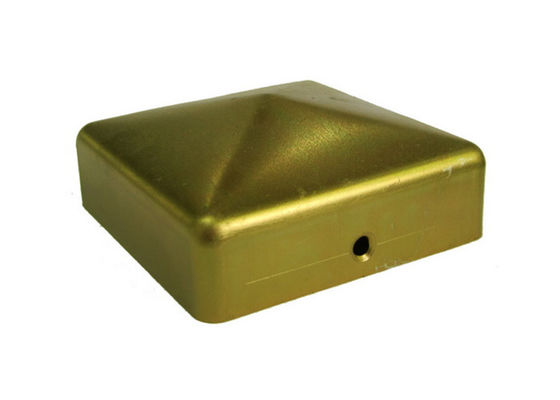 2 ইঞ্চি 2.5&quot; 3 1/2&quot; লোহার পিরামিড বেড়া পোস্ট ক্যাপ 6x6 7x7 4x4 5x5 8 X 8 গর্ত সহ