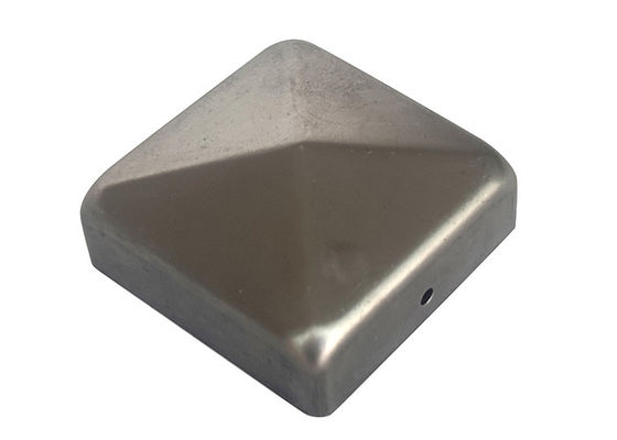 2 ইঞ্চি 2.5&quot; 3 1/2&quot; লোহার পিরামিড বেড়া পোস্ট ক্যাপ 6x6 7x7 4x4 5x5 8 X 8 গর্ত সহ