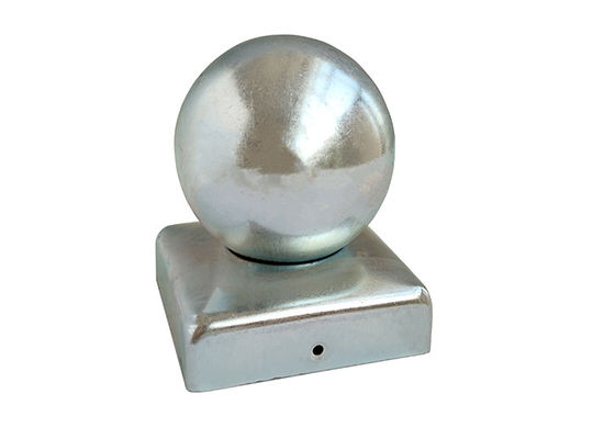 বেড়ার জন্য 100x100 10cmx10cm চূড়ান্ত গোলাকার লোহা মেটাল বল পোস্ট ক্যাপ