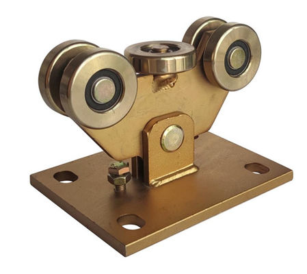 60mm Dia 5 হুইল ক্যান্টিলিভার গেট ক্যারেজ হলুদ রঙ